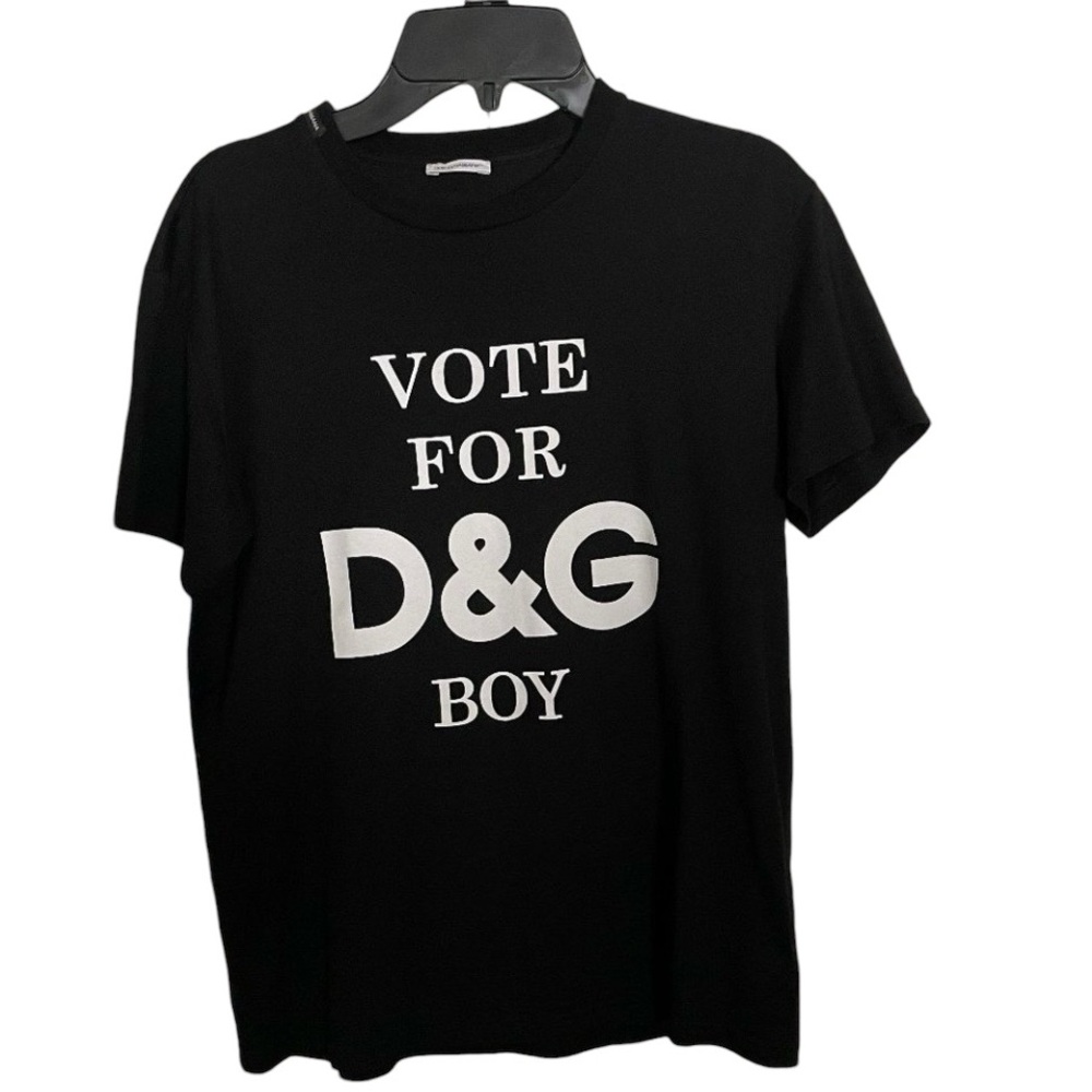 Authentic Dolce & Gabbana Boy's Logo Short-Sleeve T-Shirt Black